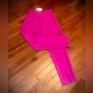 New NWT French brand fuchsia pencil dress pants size M